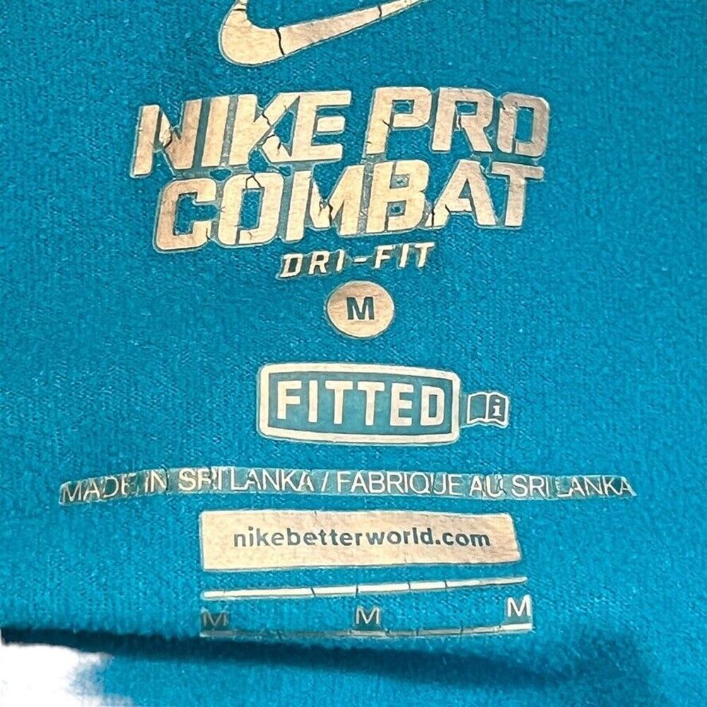 Nike Pro Combat Dri-Fit Fitted Fleece Lined 1/4 Zip Therma Shirt Top Womens M - Picture 16 of 16